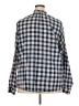 Pilcro Checkered-gingham Blue Long Sleeve Blouse Size 5X (estimated) - photo 2
