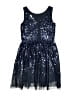 H&M 100% Polyester Stars Blue Dress Size 14 - photo 2