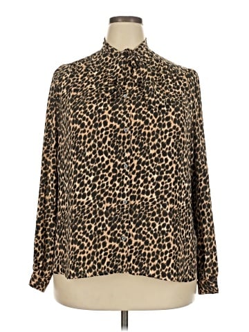 J.Crew Factory Store Long Sleeve Blouse (view 1)