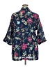 Pinky 100% Cotton Floral Blue Kimono Size 3X - photo 2