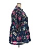 Pinky 100% Cotton Floral Blue Kimono Size 3X - photo 4