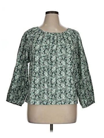 J.Crew Factory Store 3/4 Sleeve Blouse (view 1)