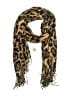 Bloomingdale's 100% Polyester Animal Print Tan Brown Scarf One size - photo 1