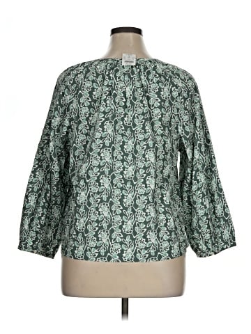 J.Crew Factory Store 3/4 Sleeve Blouse (view 2)