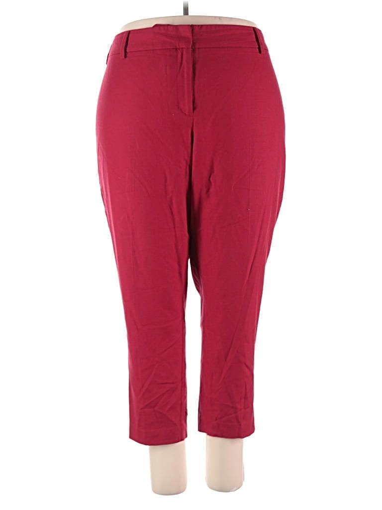 Pre-owned Lands' End Wool Pants In Red