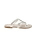 Brighton 100% Leather Silver Sandals Size 6 1/2 - photo 1