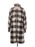Varley 100% Polyester Plaid Gray Coat Size M - photo 1