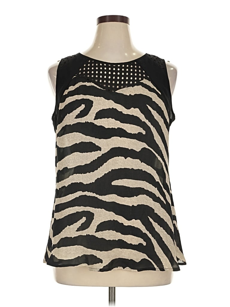 Pre-owned Cabi Sleeveless Blouse In Black