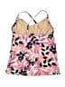 Lands' End Floral Pink Swimsuit Top Size 2L - photo 2