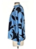 Ann Taylor 100% Polyester Print Blue Long Sleeve Blouse Size S - photo 5