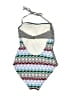 Old Navy Chevron-herringbone Gray Black One Piece Swimsuit Size M - photo 2