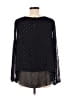 Apt. 9 100% Polyester Black Long Sleeve Blouse Size L - photo 2