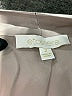 Etcetera 100% Silk Metallic Silver Long Sleeve Silk Top Size 2 - photo 4