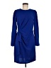 DKNY 100% Polyester Blue Cocktail Dress Size 8 - photo 1