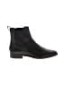 J.Crew 100% Leather Solid Black Ankle Boots Size 7 1/2 - photo 1