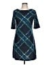 Eliza J Argyle Blue Casual Dress Size 10 - photo 1