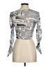Unbranded Silver White Long Sleeve Top Size M - photo 2