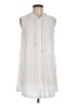 J Valdi 100% Polyester Silver Sleeveless Blouse Size M - photo 1