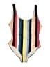 Solid & Striped Stripes Yellow One Piece Swimsuit Size L - photo 1