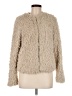 Vero Moda 100% Polyester Ivory Faux Fur Jacket Size M - photo 1
