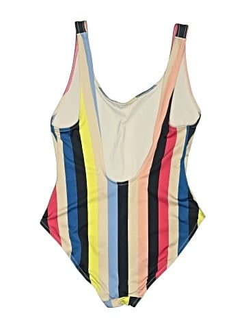 Solid & Striped One Piece Swimsuit (view 2)