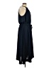 MICHAEL Michael Kors 100% Polyester Solid Blue Casual Dress Size L - photo 4
