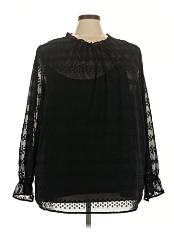Liz Claiborne Career Long Sleeve Blouse (view 1)