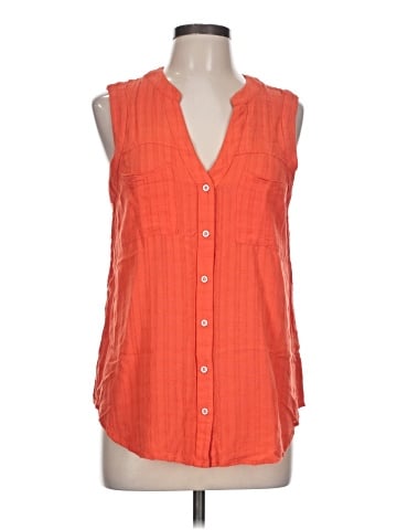 Maeve Sleeveless Button-Down Shirt (view 1)