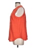 Maeve 100% Rayon Orange Sleeveless Button-Down Shirt Size 10 - photo 5