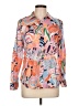 Talbots 100% Cotton Print Pink 3/4 Sleeve Blouse Size Lg Petite - photo 1