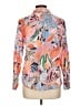 Talbots 100% Cotton Print Pink 3/4 Sleeve Blouse Size Lg Petite - photo 2