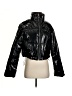 Love Tree 100% Polyurethane Metallic Black Jacket Size S - photo 1