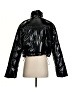 Love Tree 100% Polyurethane Metallic Black Jacket Size S - photo 2