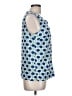 Talbots 100% Cotton Blue Sleeveless Blouse Size 10 - photo 4
