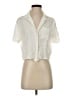 ABound 100% Viscose Ivory Short Sleeve Blouse Size S - photo 1