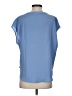 Banana Republic 100% Polyester Blue Short Sleeve Blouse Size S - photo 2