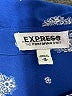 Express 100% Polyester Polka Dots Blue Long Sleeve Blouse Size M - photo 7