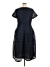 Boohoo 100% Polyester Chevron-herringbone Blue Casual Dress Size 14 - photo 2