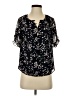 Madewell 100% Polyester Black Short Sleeve Blouse Size XXS - photo 1