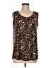 LTX Sportswear Brown Sleeveless Blouse Size M - photo 1