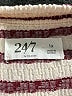 24/7 Maurices Stripes Burgundy Pullover Sweater Size 1X - photo 7