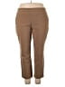 Attyre New York Solid Brown Active Pants Size 22 - photo 1