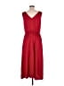 Unbranded Solid Red Casual Dress Size M - photo 2