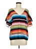 Judith March Black Short Sleeve Blouse Size M - photo 1