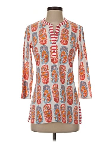 J. McLaughlin 3/4 Sleeve Button-Down Shirt (view 1)