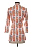 J. McLaughlin 100% Spandex Orange 3/4 Sleeve Button-Down Shirt Size XS - photo 2