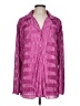 GeeGee 100% Polyester Marled Solid Pink Long Sleeve Blouse Size L - photo 1