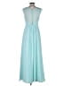 Bill Levkoff 100% Polyester Teal Cocktail Dress Size 6 - photo 2