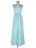 Bill Levkoff 100% Polyester Teal Cocktail Dress Size 6 - photo 1
