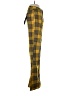 Almost Famous 100% Polyester Plaid Yellow Casual Pants Size 1 - photo 4